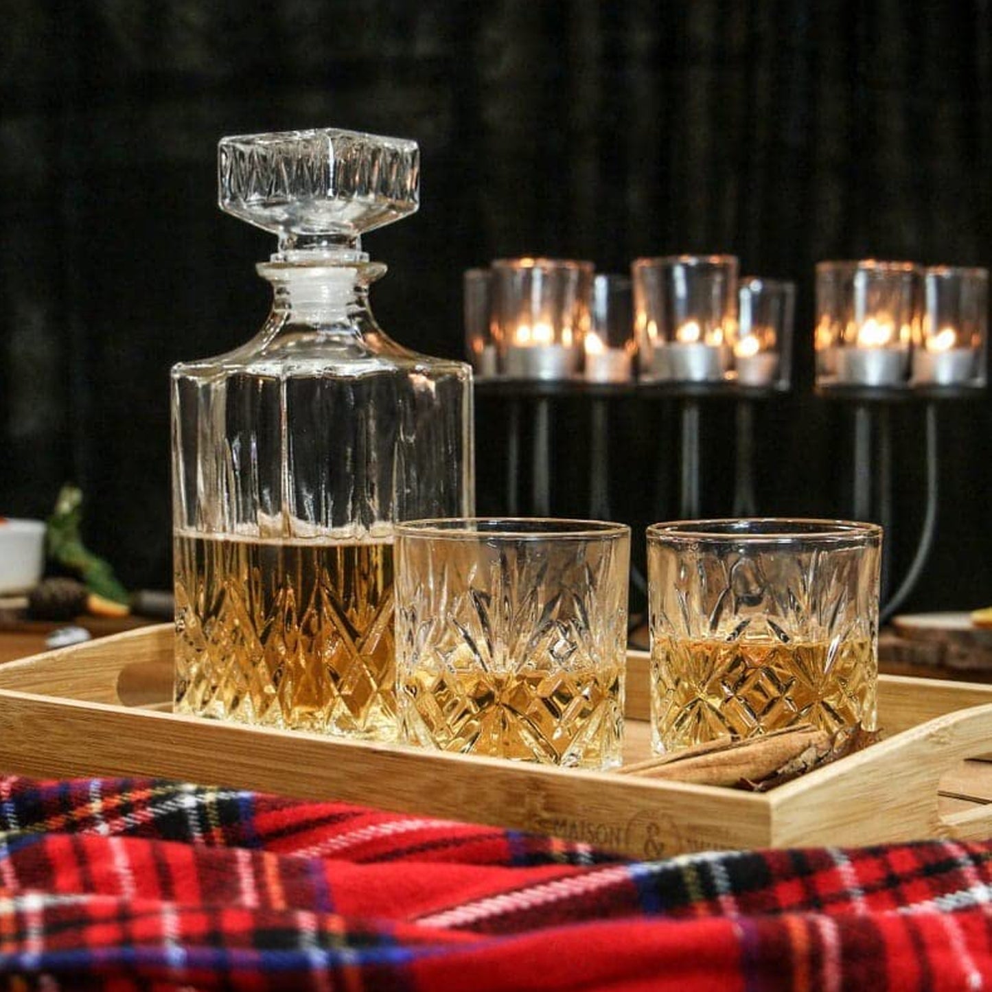 Kitchen Life 5 Piece Trudeau Whisky Glass Set Clear
