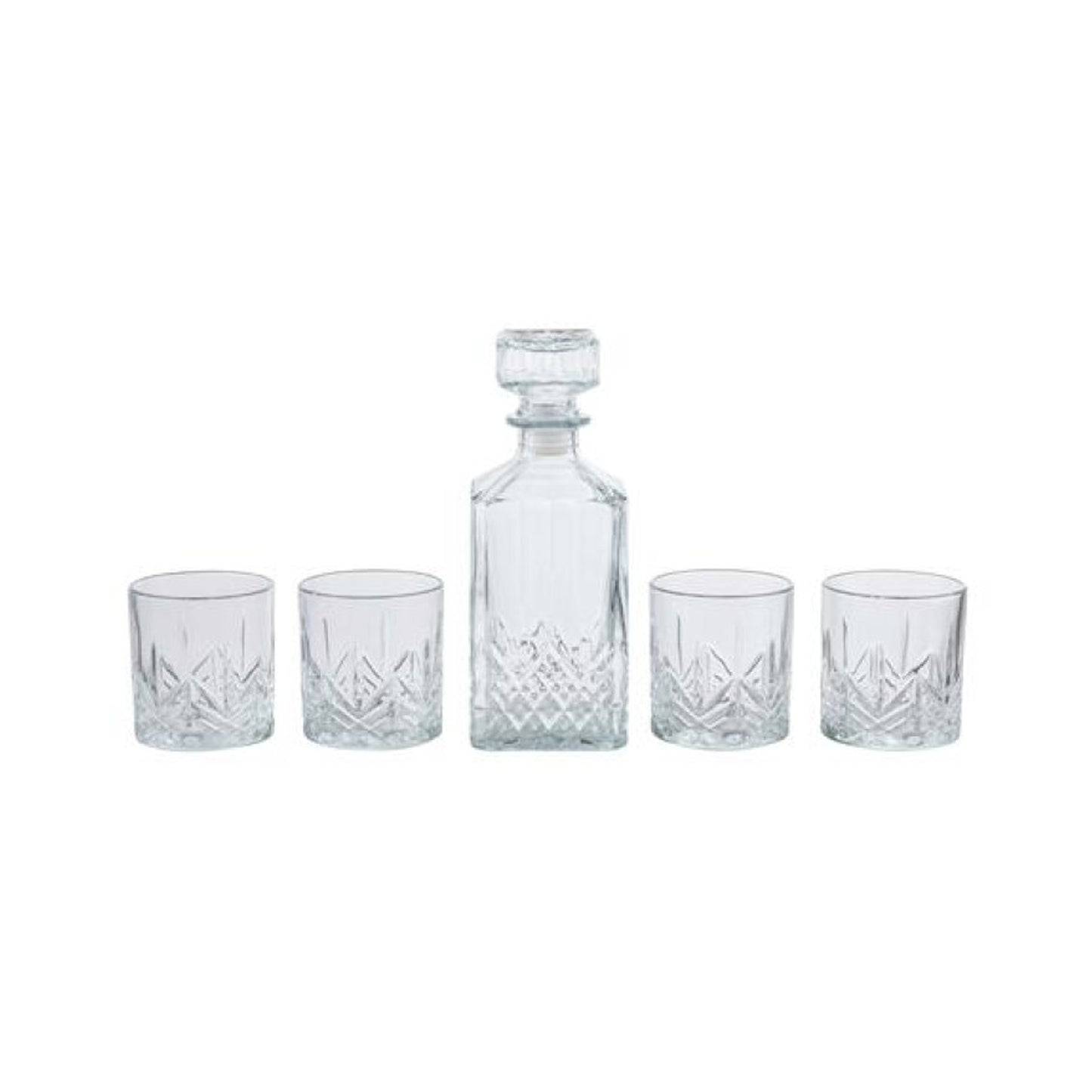 Kitchen Life 5 Piece Trudeau Whisky Glass Set Clear