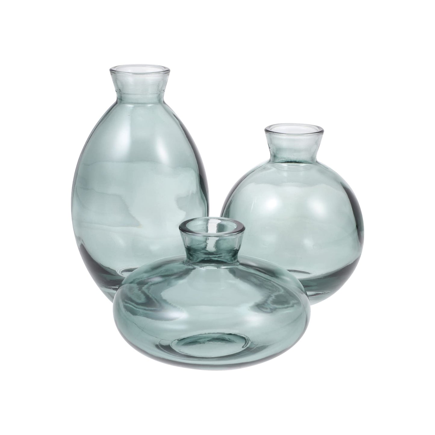 Urban Decor 3 Piece Bud Vase Set Green