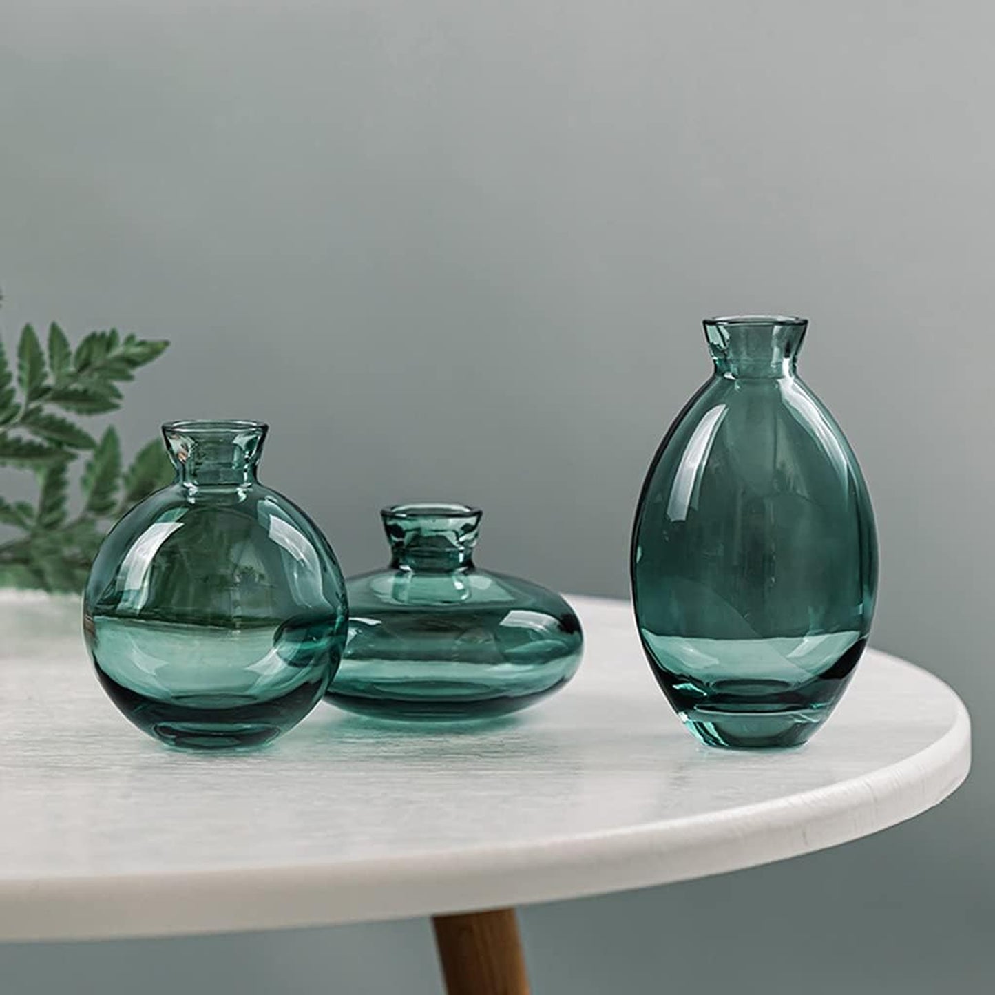 Urban Decor 3 Piece Bud Vase Set Green