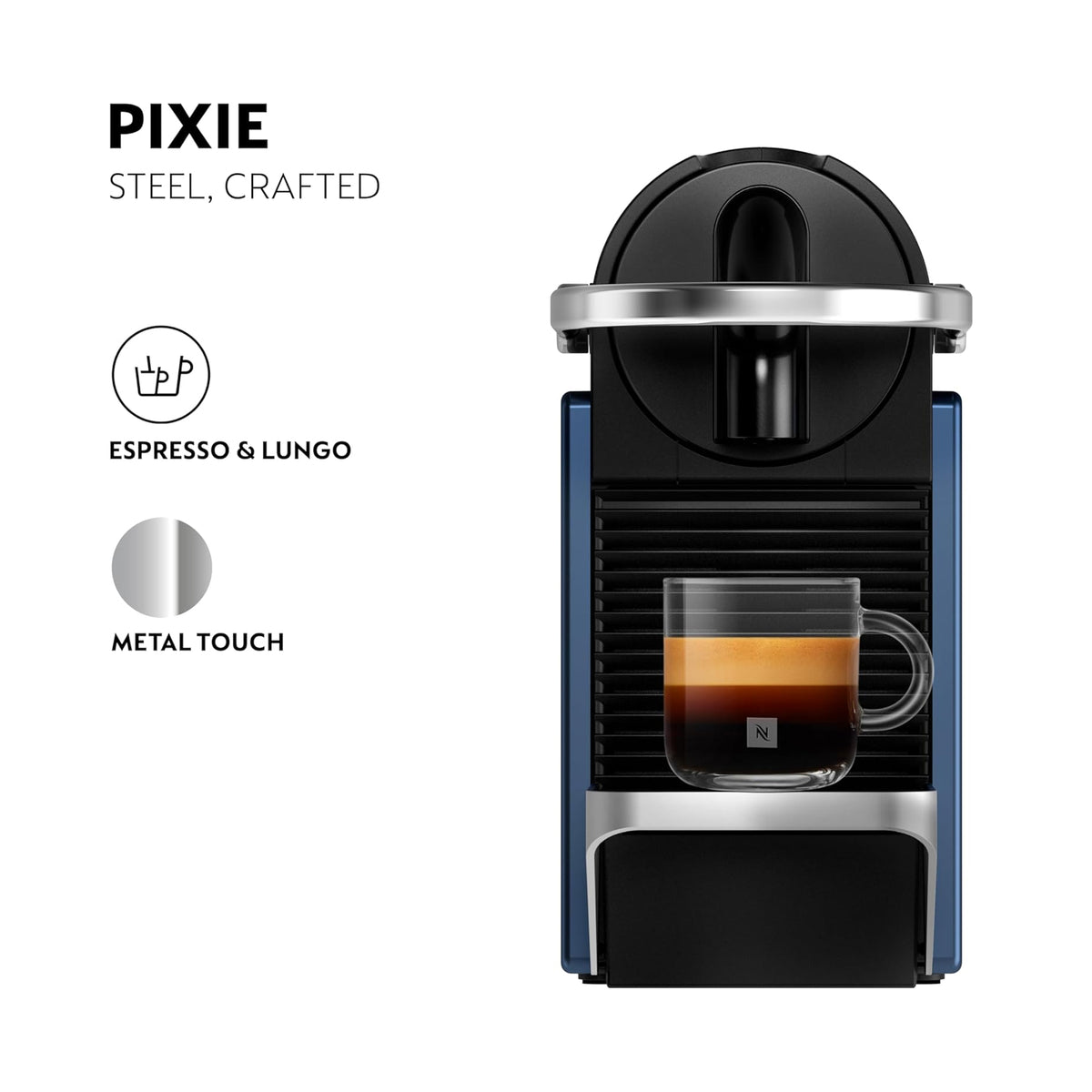 Nespresso Pixie Coffee Machine - Dark Blue