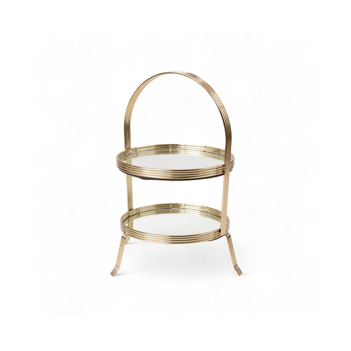 The Venus 2 Tier Cupcake Stand Gold