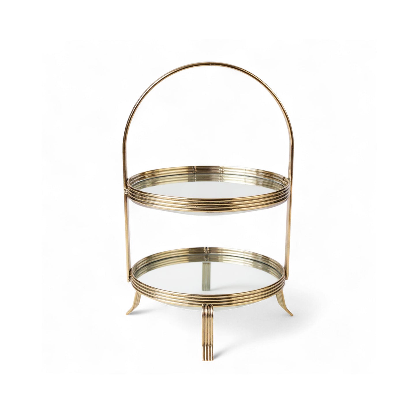 The Venus 2 Tier Cupcake Stand Gold