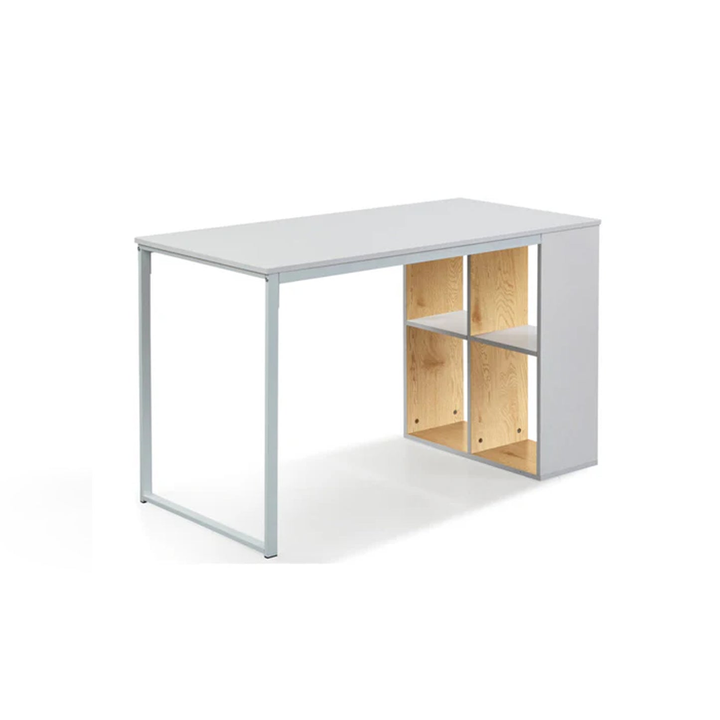 Exotic Designs Office Desk Natural Oak & White