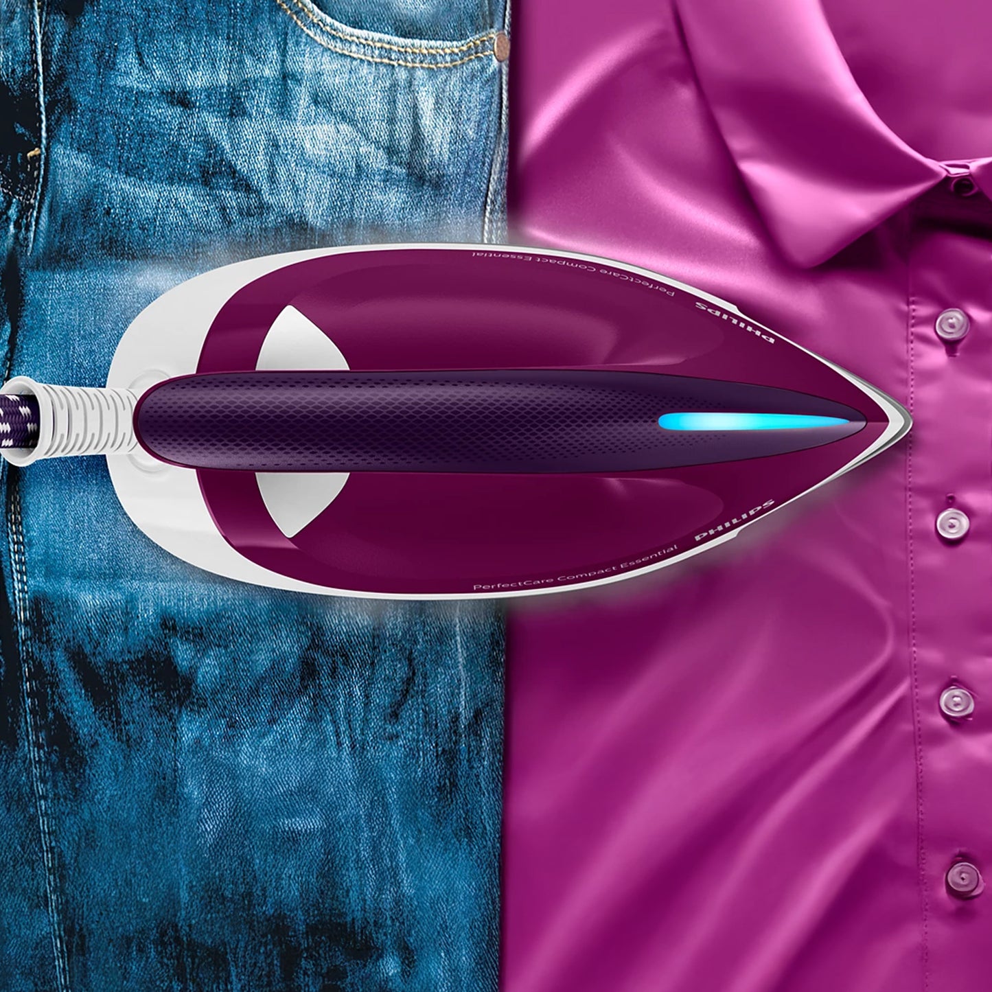 Philips PerfectCare Compact Essential Steam Generator Iron Purple