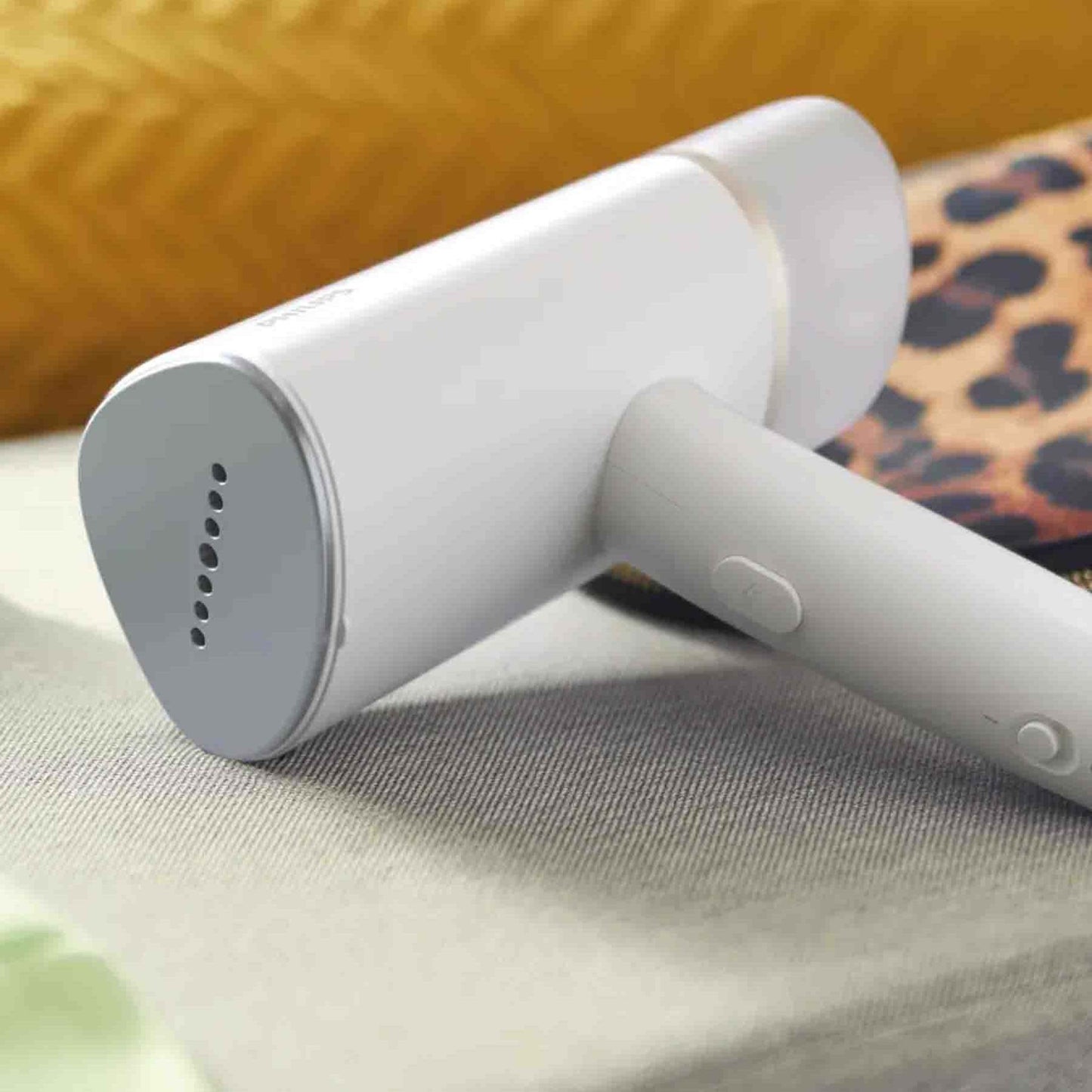 Philips 3000 Series 1000W Handheld Garment Steamer with Metal Steam Plate - White