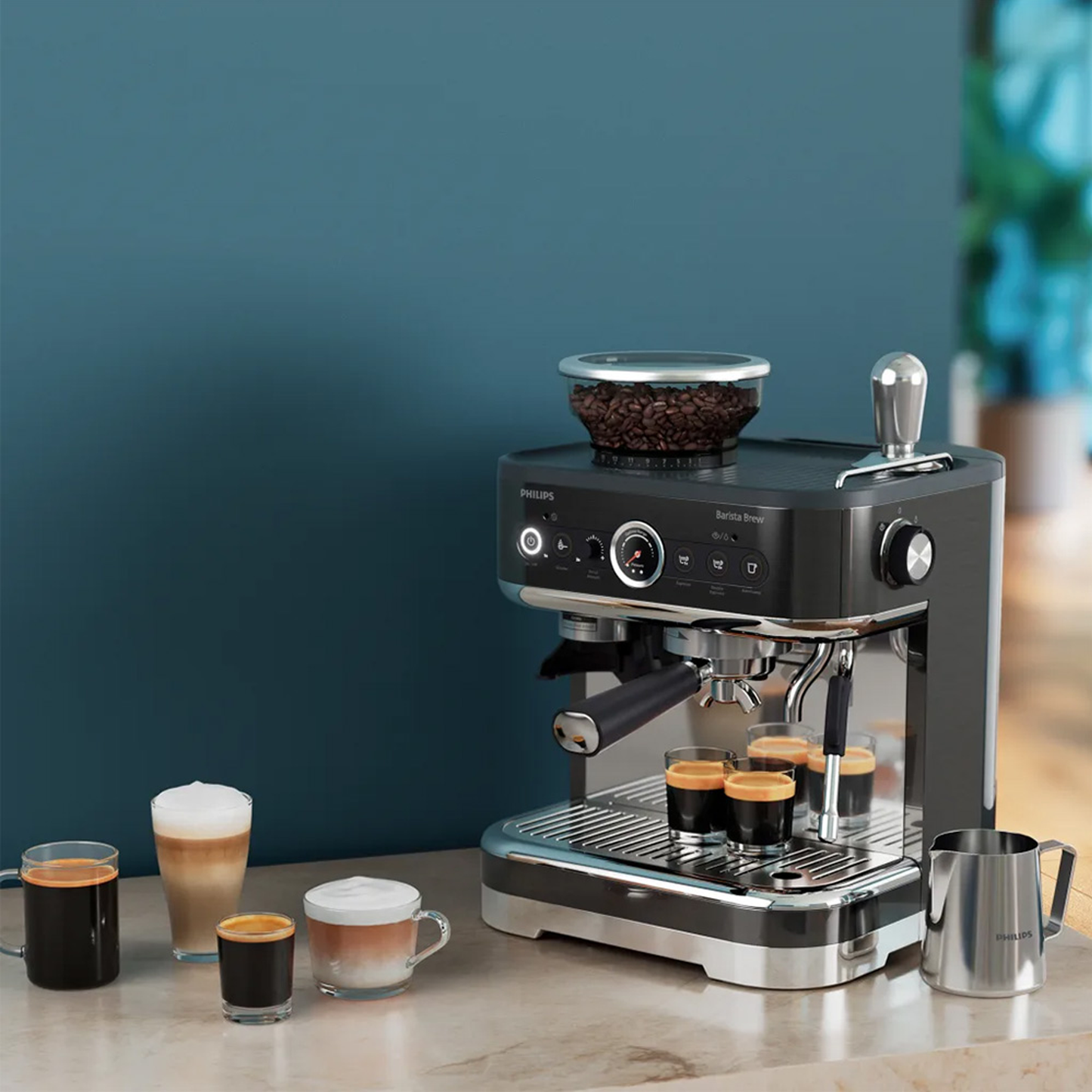 Philips Barista Brew Semi-automatic Espresso Machine Black