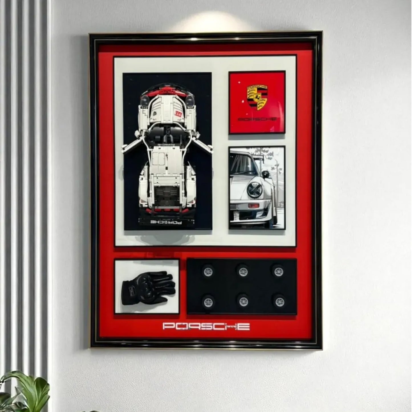 Porsche Picture Frame Black & Red