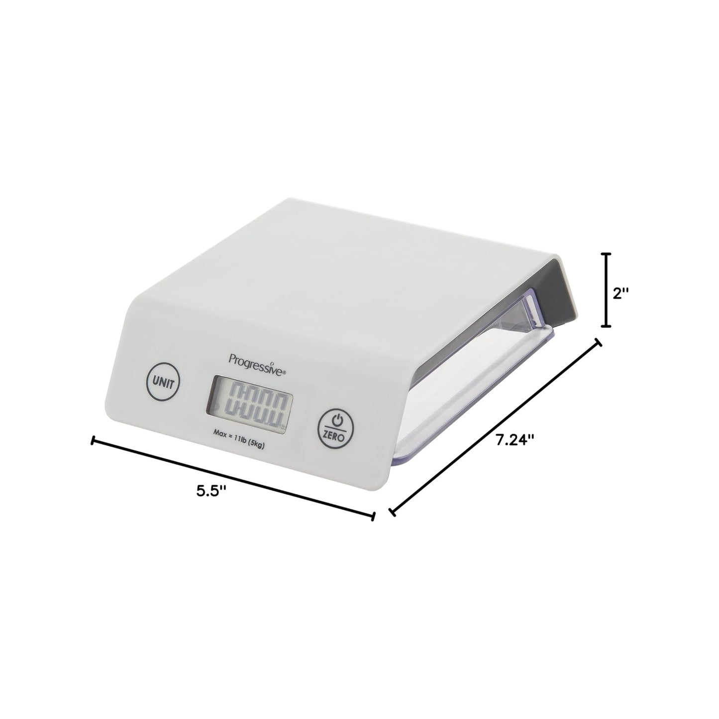 Progressive Compact Kitchen Scale White