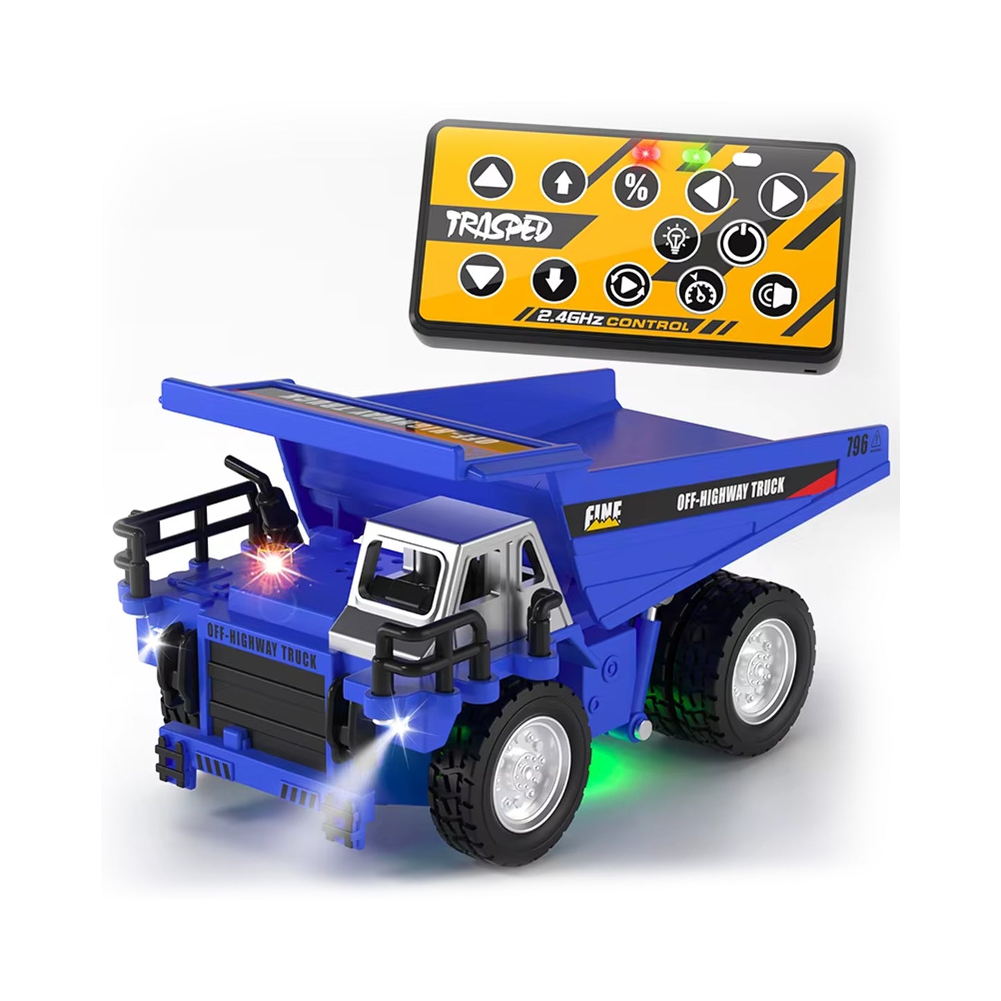 RC Electric Lifting Dump Truck Deep Blue