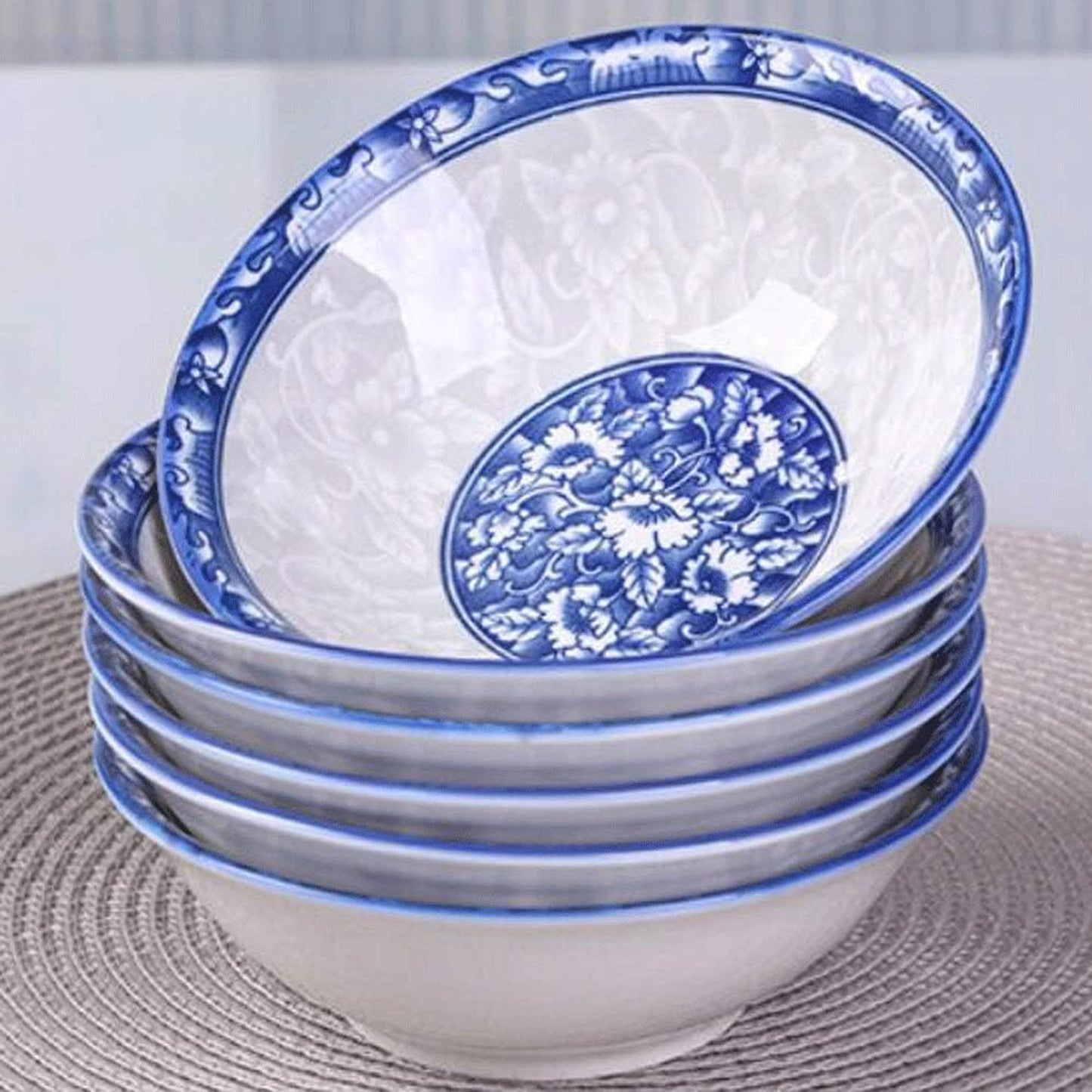 Kitchen Life 15cm Rice Bowl Blue & White