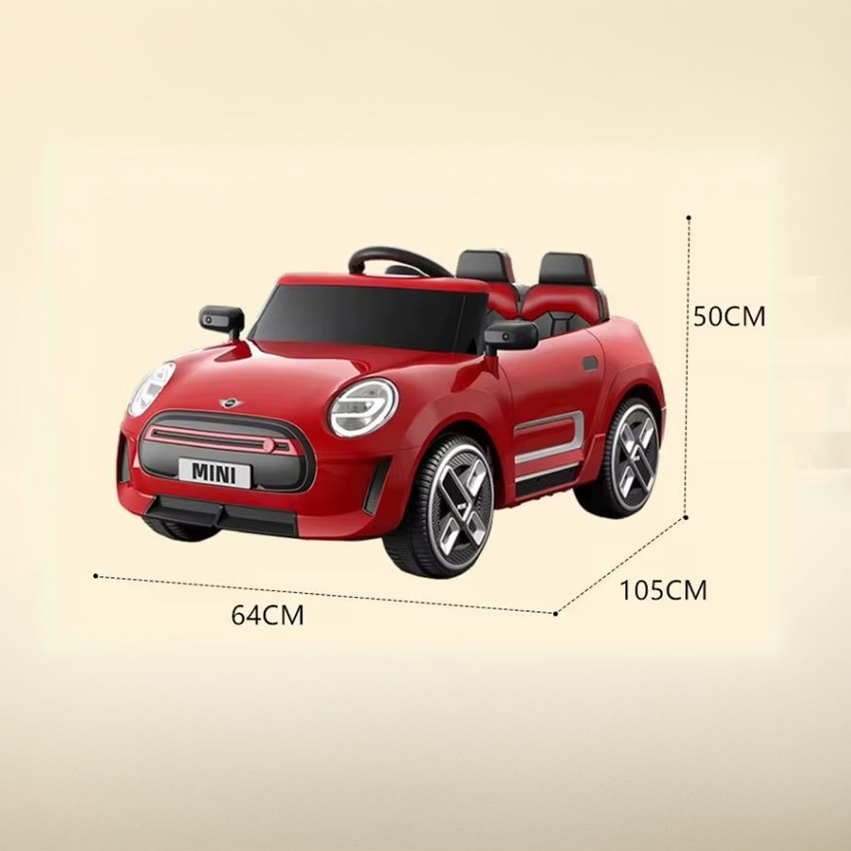 Ride On Electric Mini Cooper Car Red
