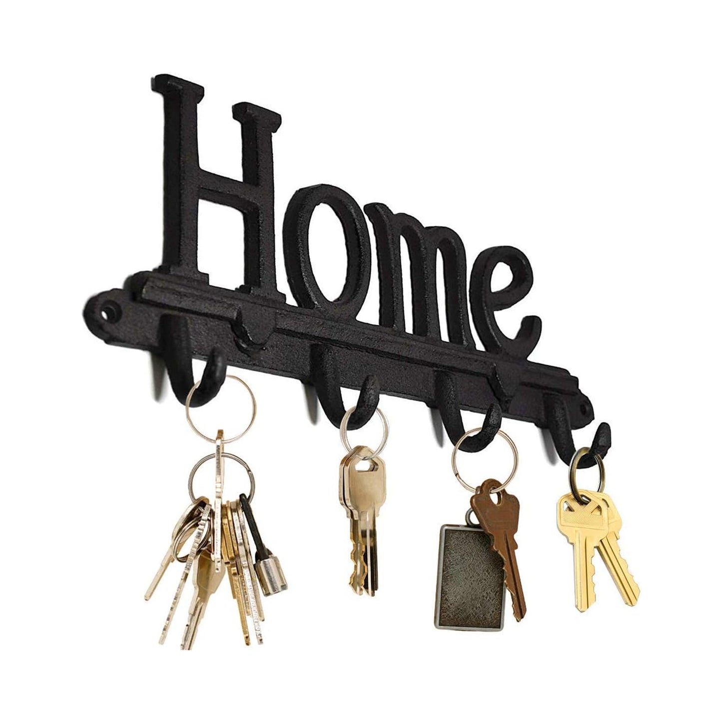 Urban Decor 4 Home Hooks Black