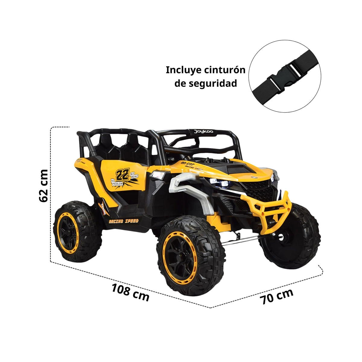 Sand Master Kids Ride On Electric Bike Yellow