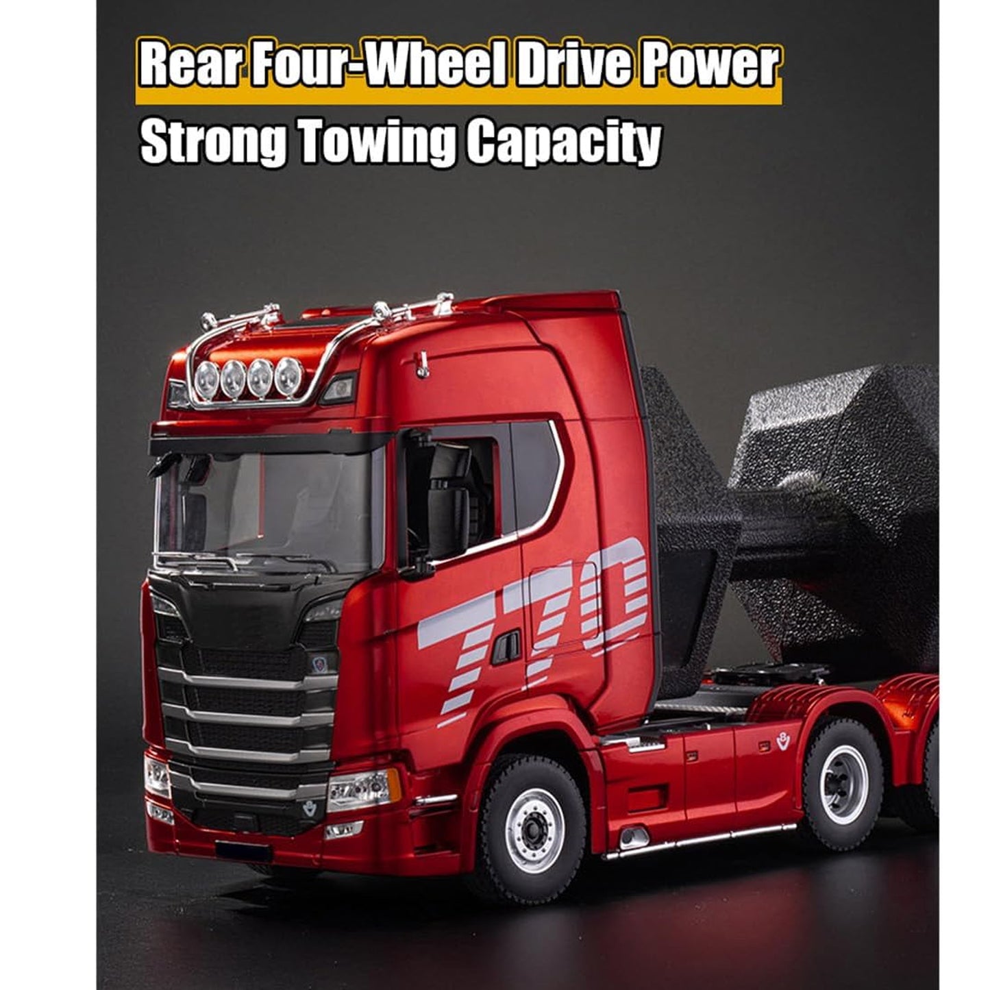 RC Scania Truck Red No Trailer