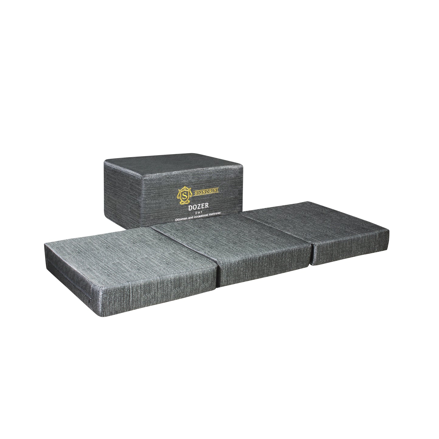 Signorini Dozer 2 In 1 Ottoman - Black