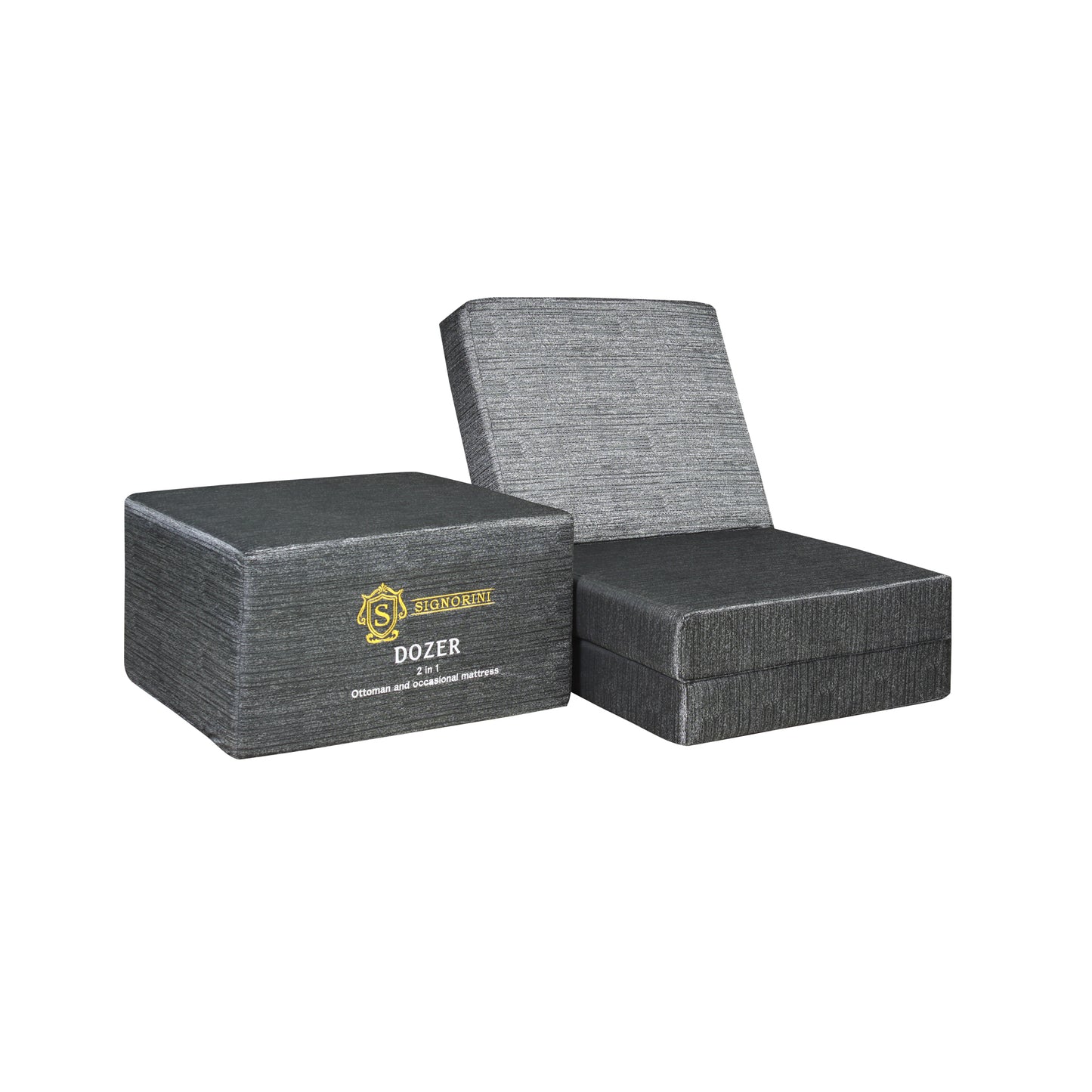 Signorini Dozer 2 In 1 Ottoman - Black