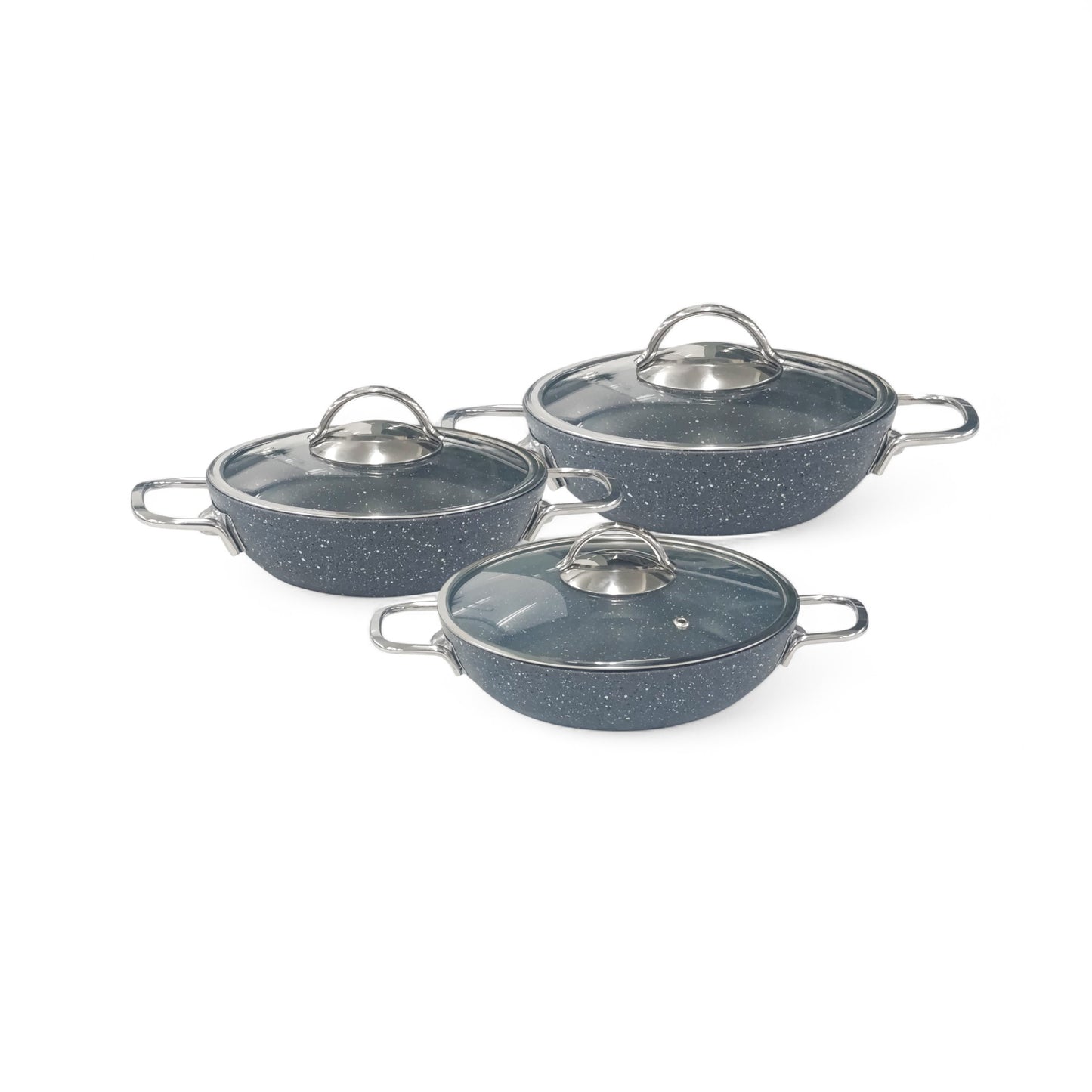 Leydi 6 Piece Egg Pan Set Grey