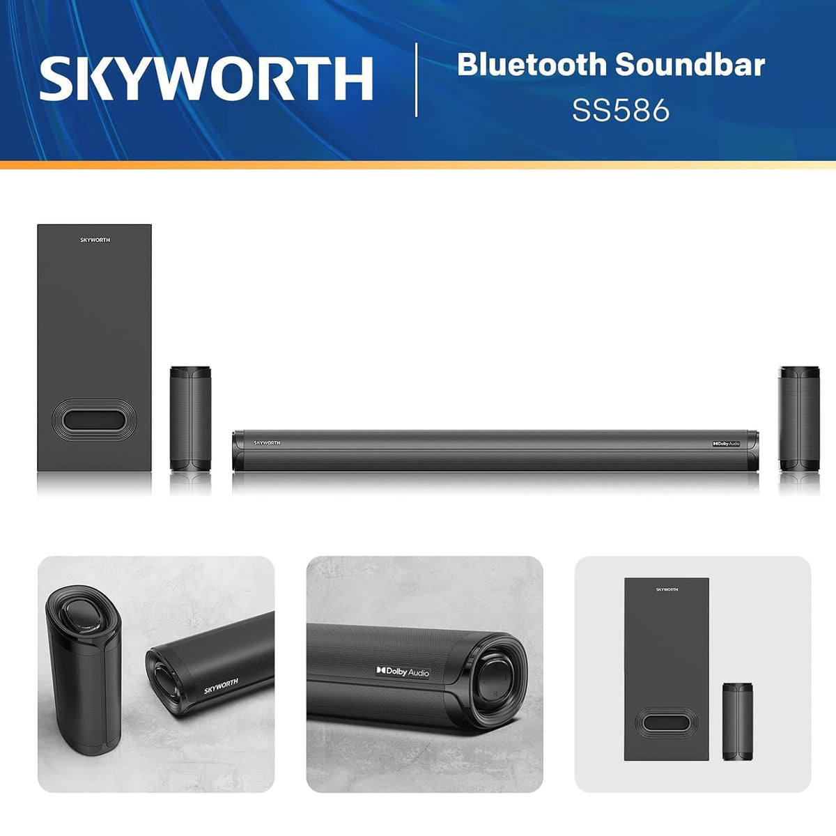Skyworth 5.1Ch Home Cinema Soundbar System Black