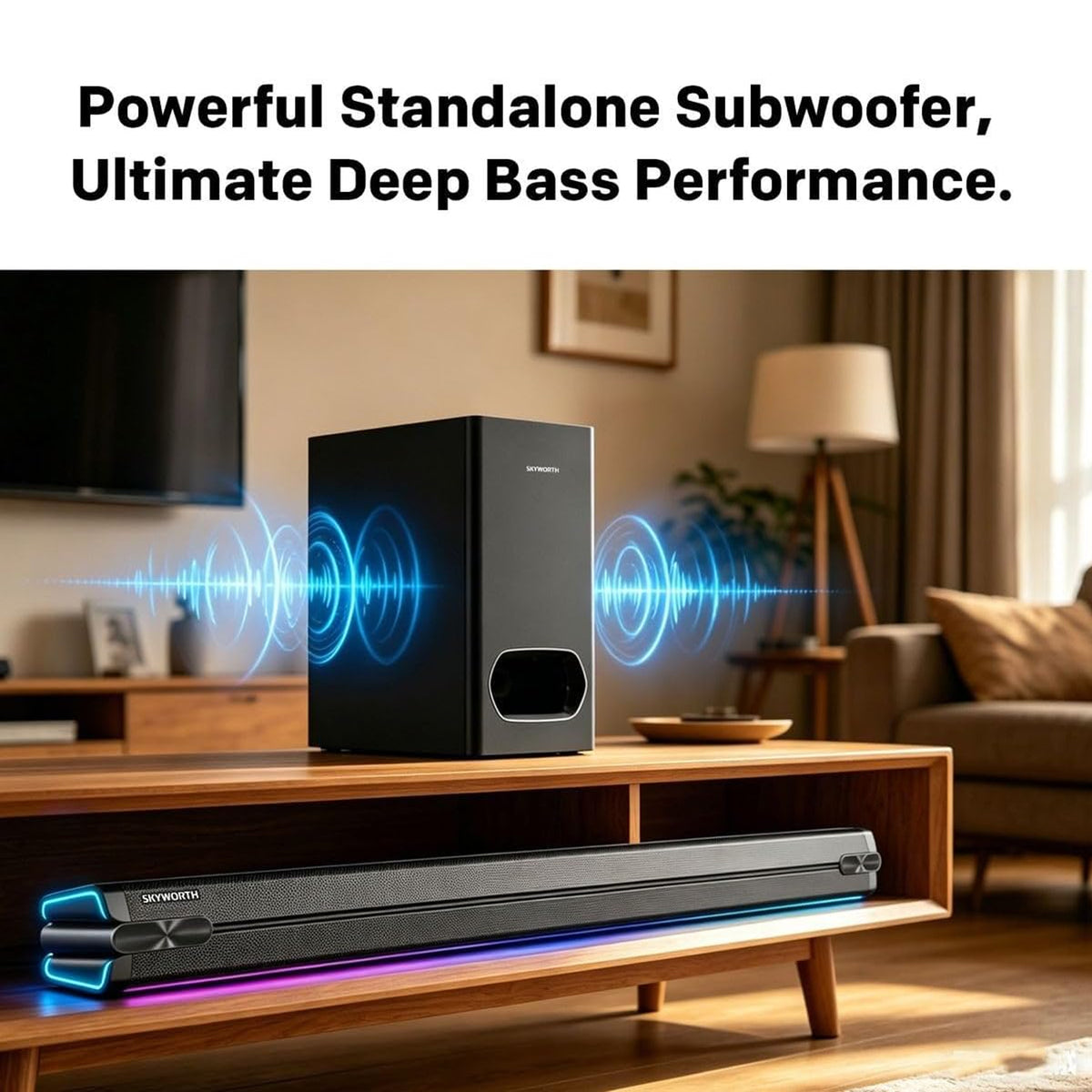 Skyworth 480W 2.1Ch RGB Soundbar Black