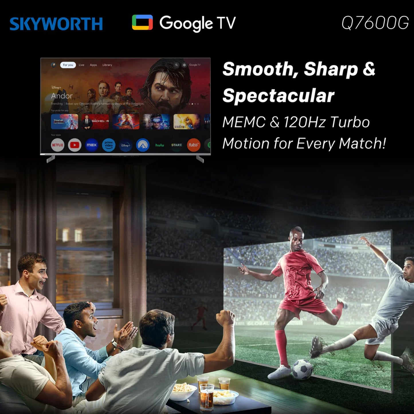 Skyworth 86” UHD QLED Google TV with Karaoke/Magic Sound