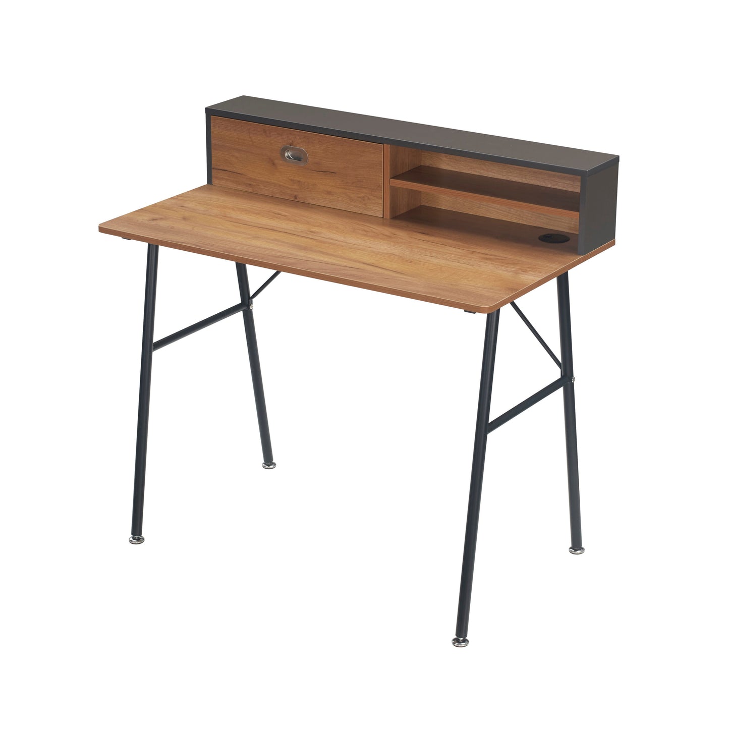 Exotic Designs Sleek Study Desk Brown