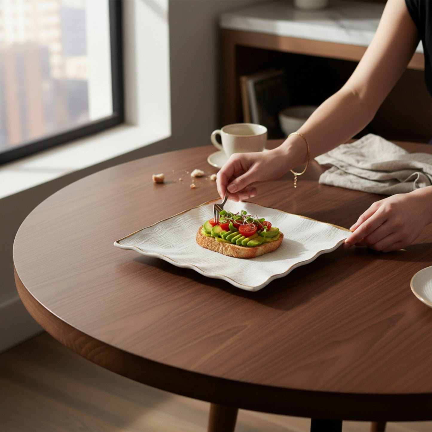 22cm Side Plate White