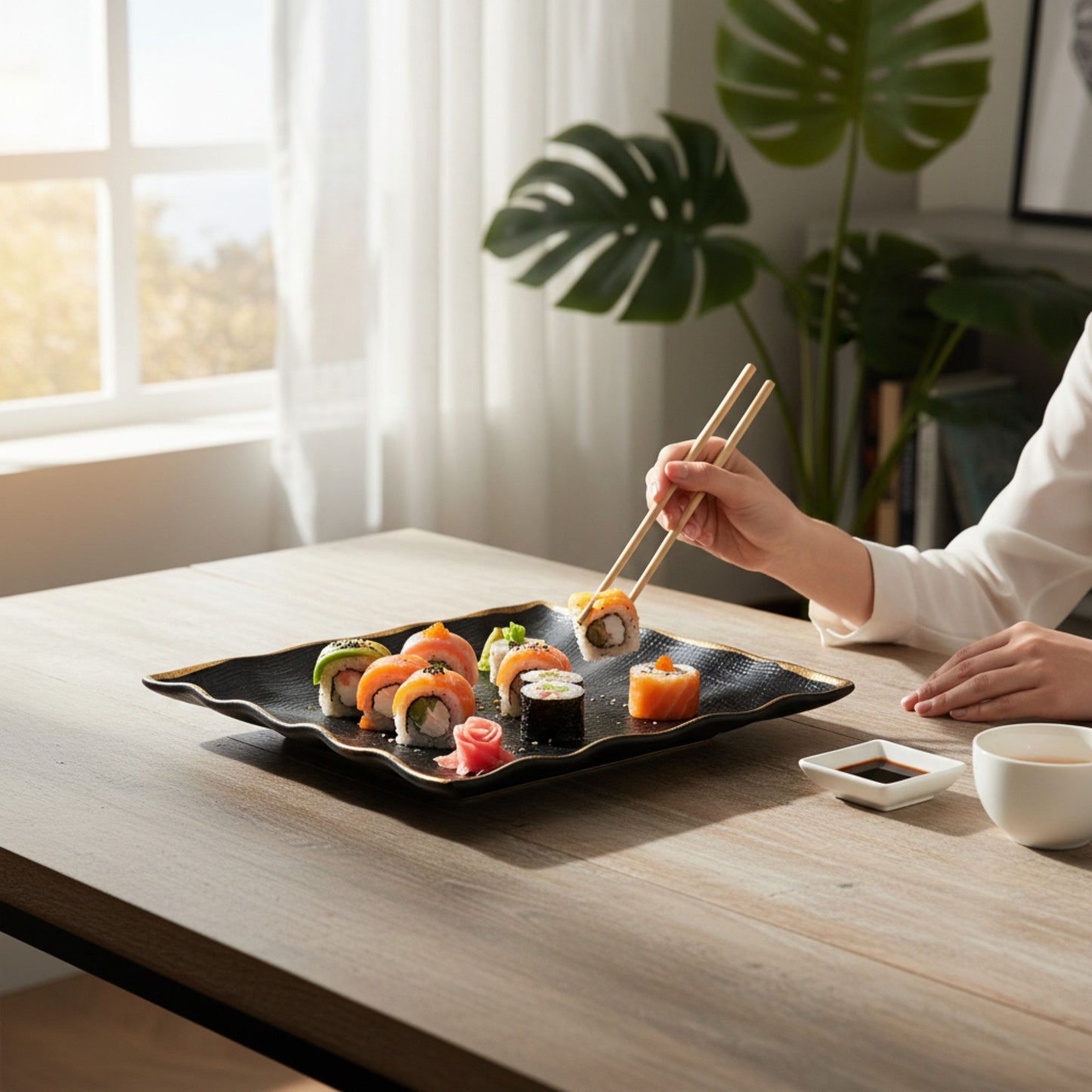 21.5cm Side Plate Black