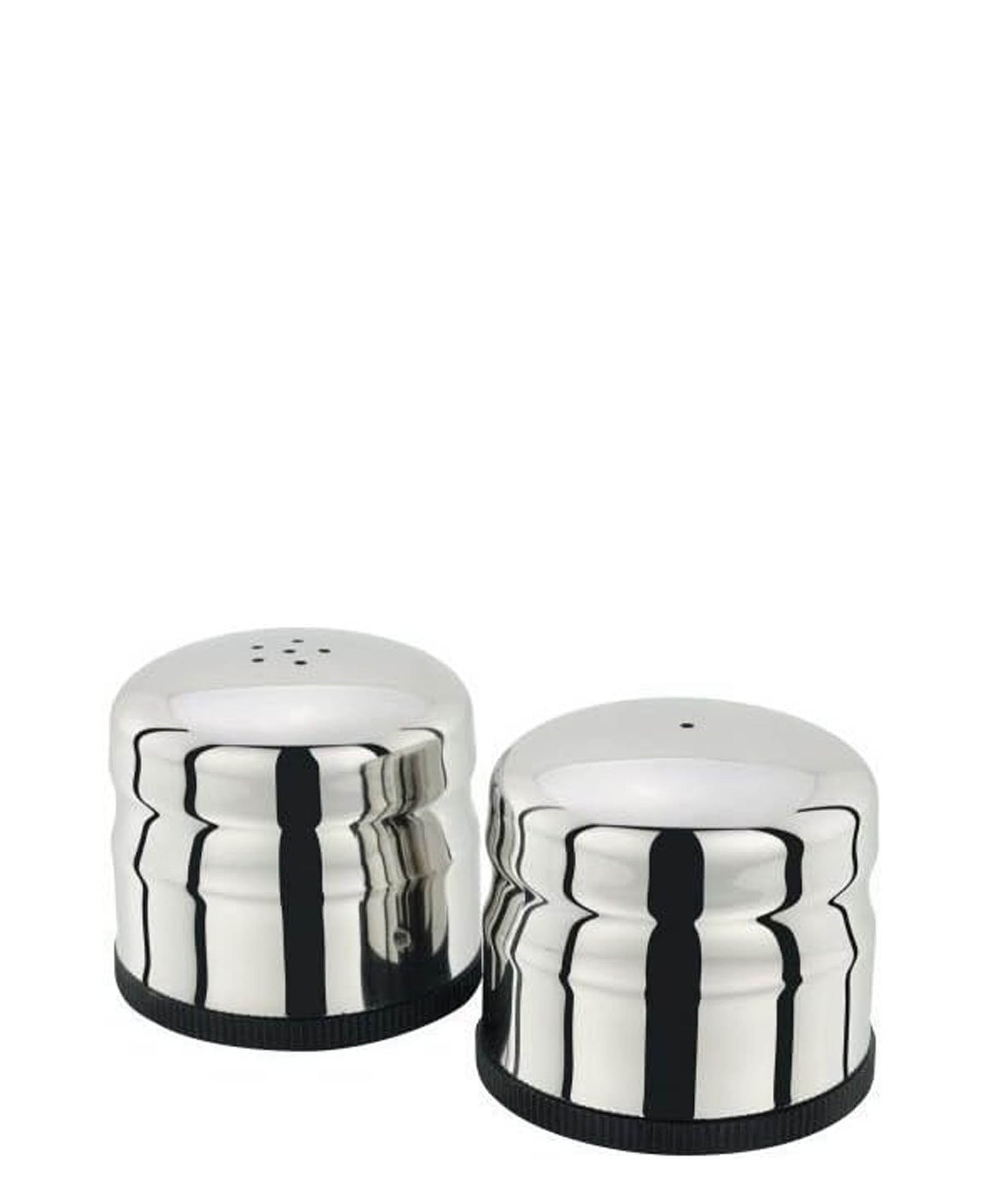Steel King Jumbo Salt & Pepper Shaker Set - Silver