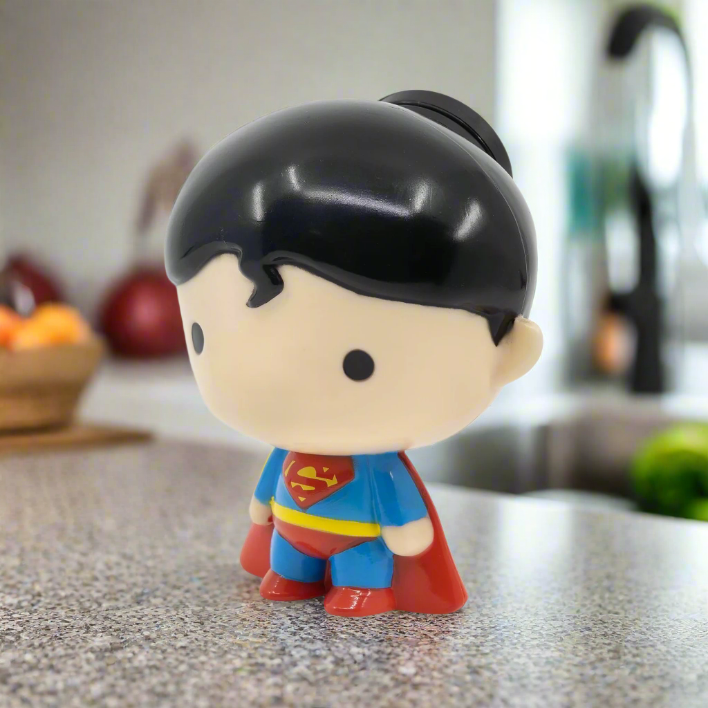 Kitchen Life Superman 3D Character Sipper Water Bottle Blue & Red