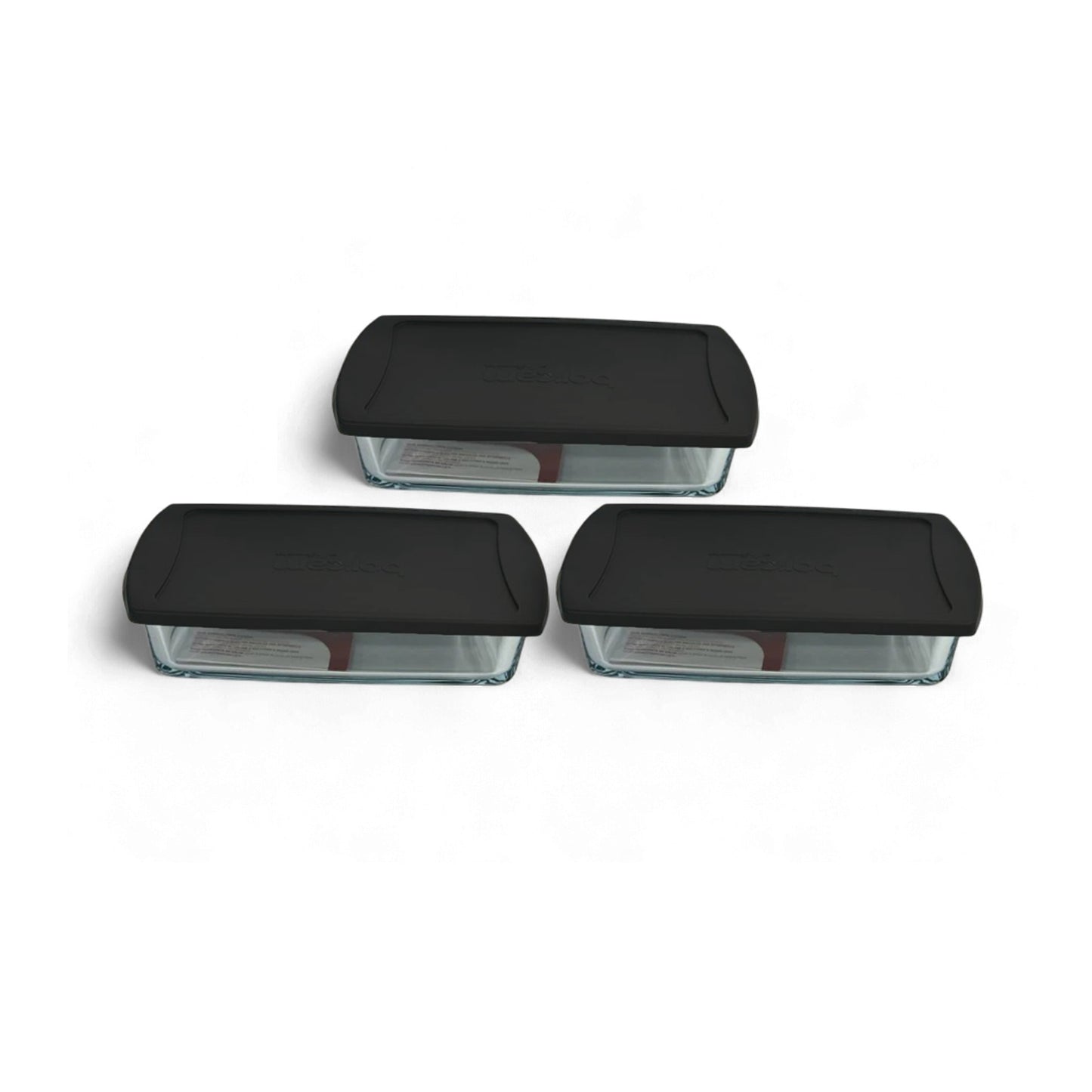 Borcam 6 Piece 1.32Lt Rectangular Set Black