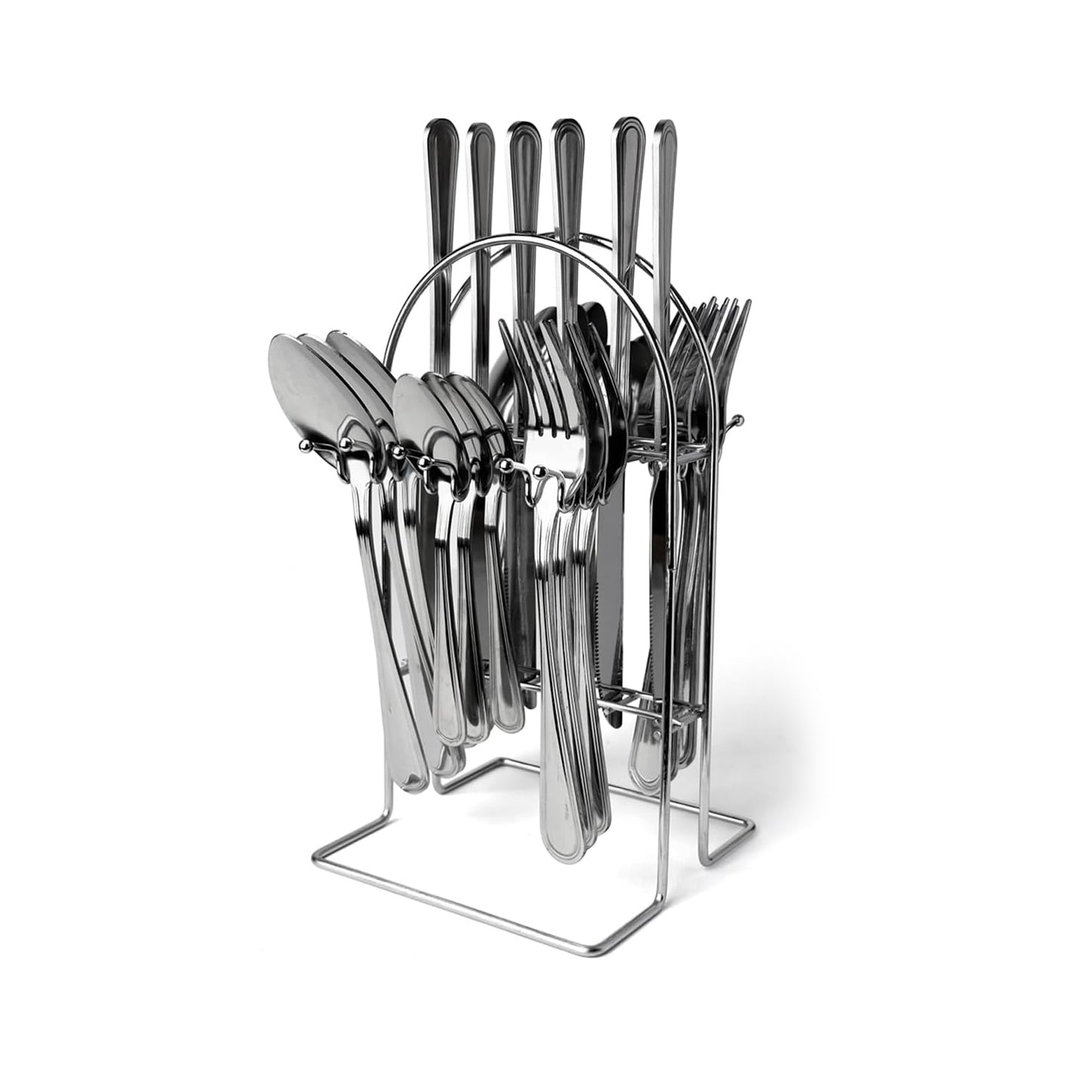 Totally Home 24 Piece Stainless Steel Cutlery Set Silver