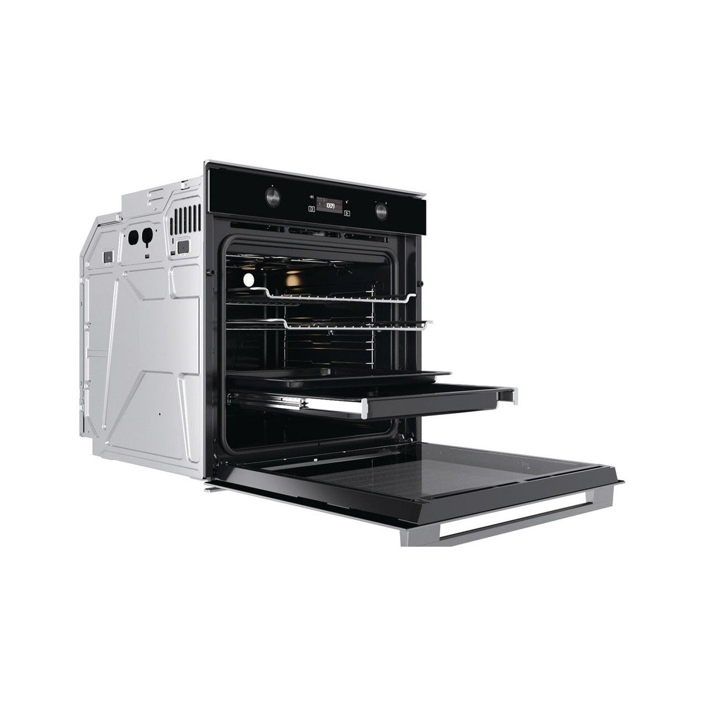 Whirlpool 60cm Built-in Electric Oven Black & Silver