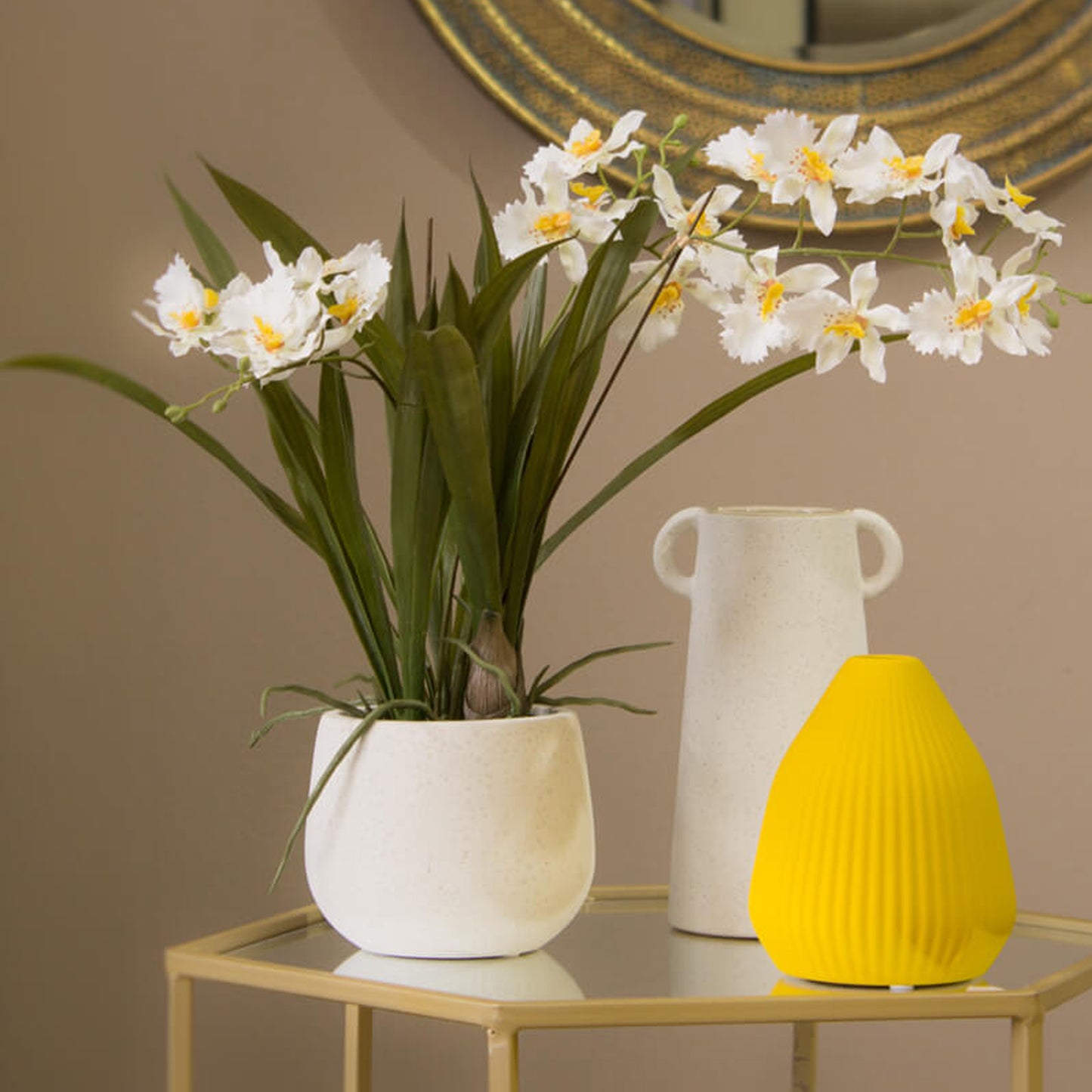 Urban Decor 12 x 14cm Coachella Vase Yellow