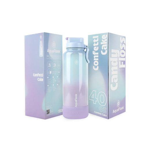 Aquaflask Candy Floss 1182ml Flask Confetti Cake