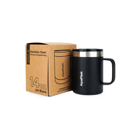 Aquaflask 415ml Travel Mug Jet Black