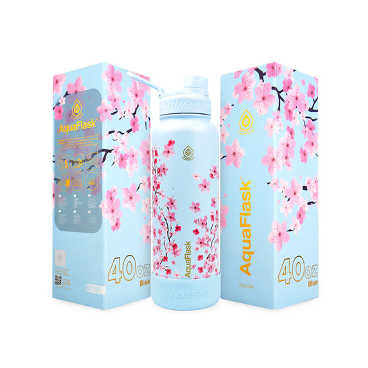 AquaFlask Sakura 1182ml Flask Blue