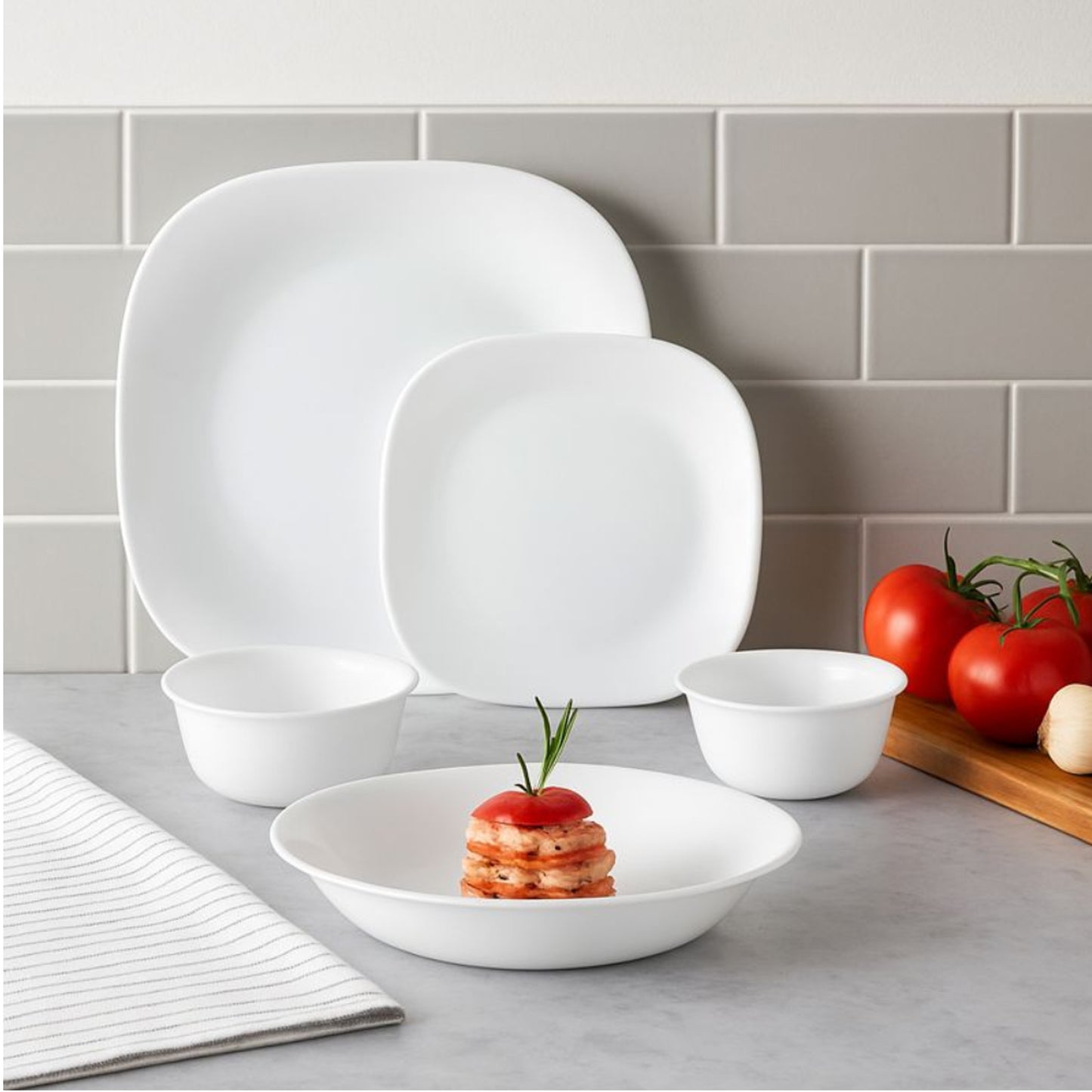 Luminarc 16 Piece Neo Carine Dinner Set White
