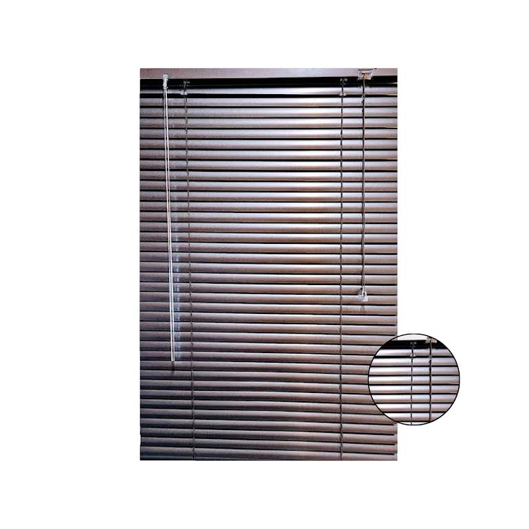 Xclusive Blinds 25mm 210 x 220cm Aluminium Blinds Chocolate