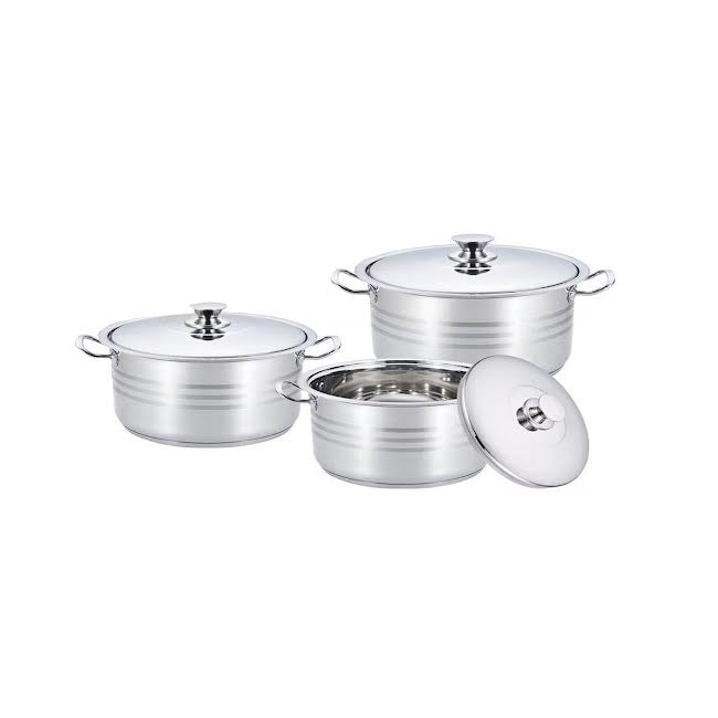 Rolux 6 Piece Pot Set Silver
