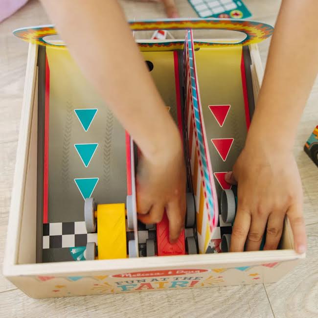 Melissa & Doug Fun at the Fair Stunt Cars Multicoloured
