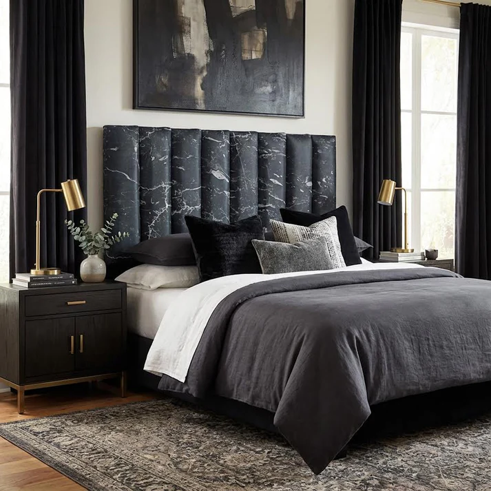 Atlantic Headboard Dark Grey