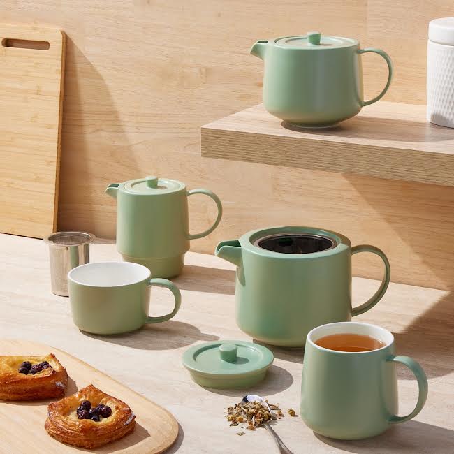 Maxwell & Williams Cafe Life Tea for One With Infuser Seafoam