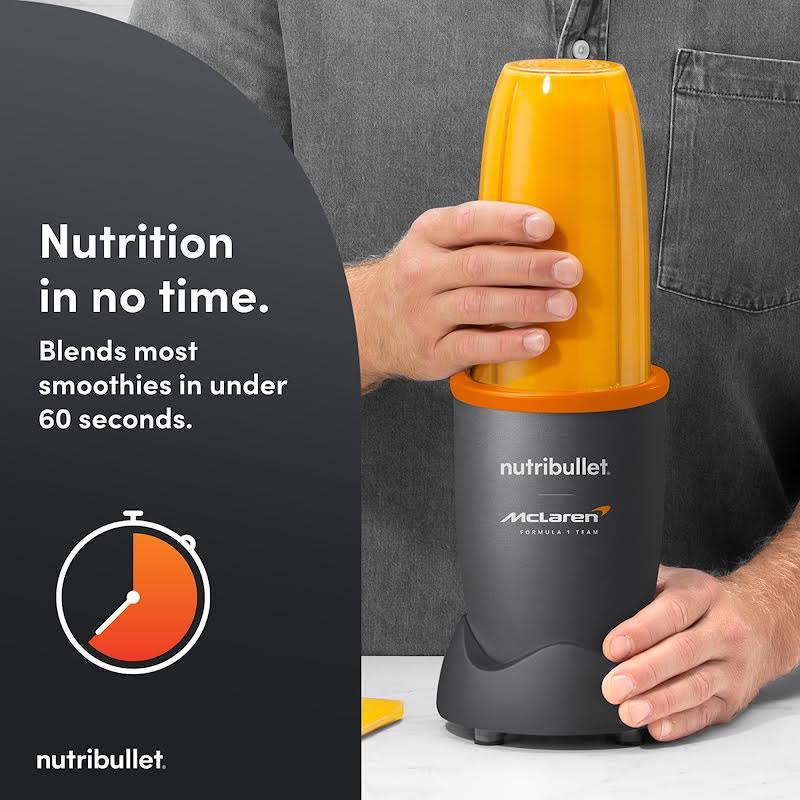 Nutribullet x McLaren 900 Series Blender Grey with Papaya Trimming
