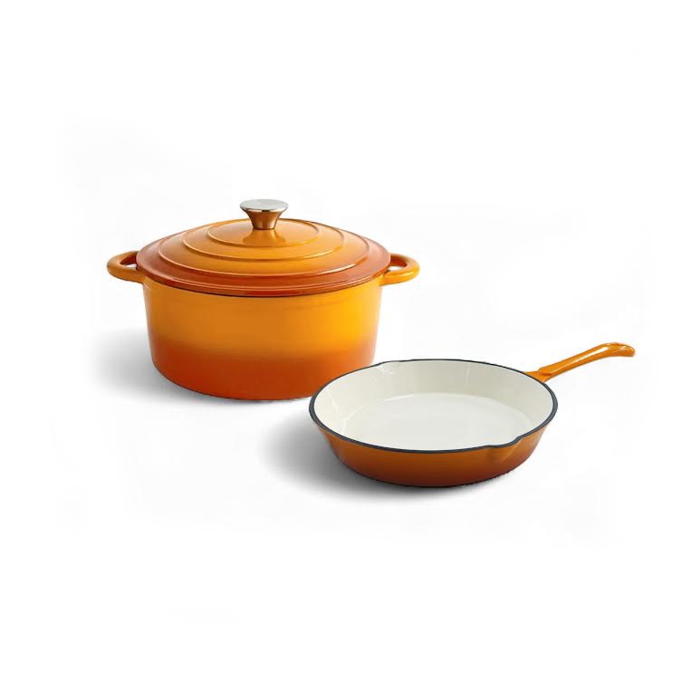 CH 2 Piece Cast Iron Combo Orange