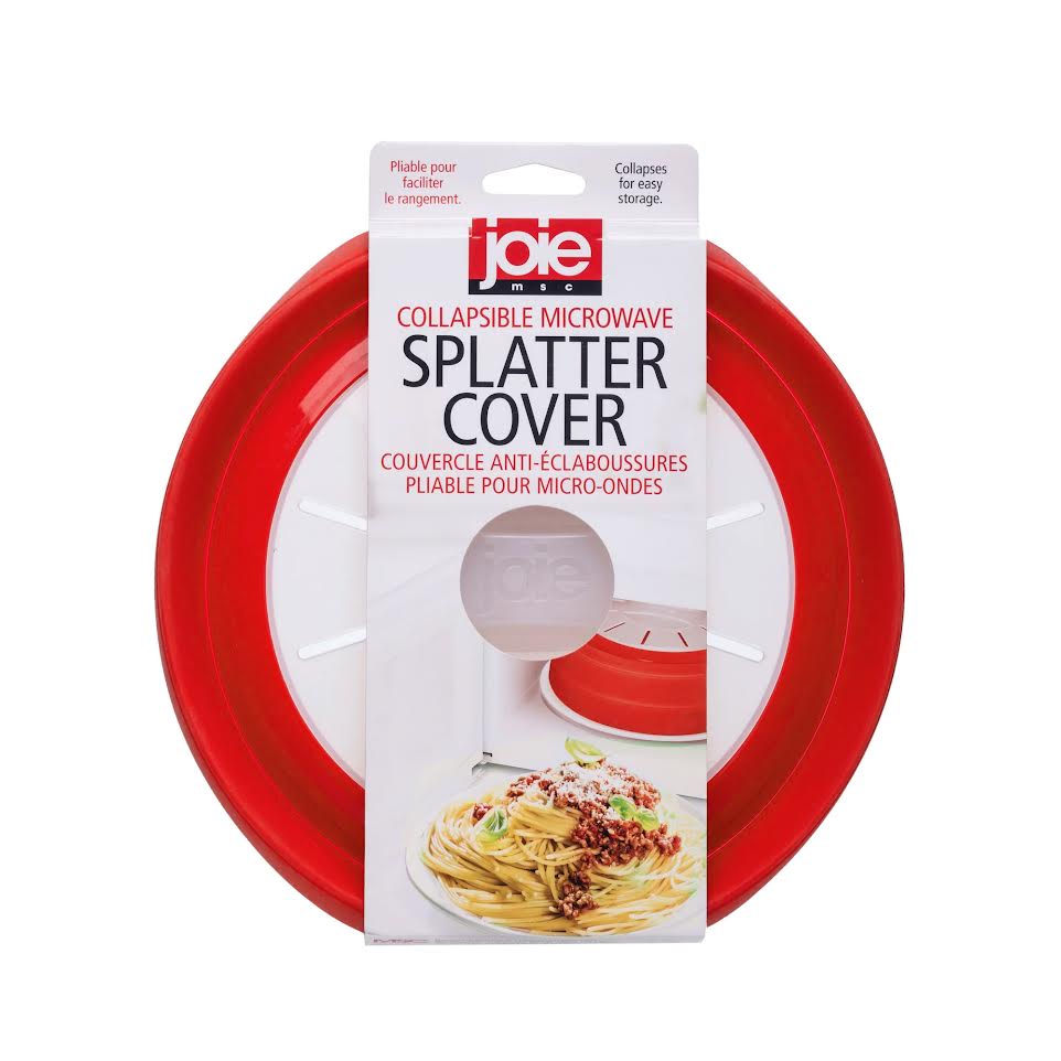 Joie Foldable Plastic Microwave Dish Cover Red