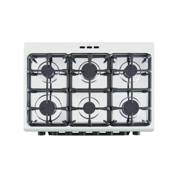 King Outdoor 76cm Full Gas Stove with 6 Burners & Grill Matte Black