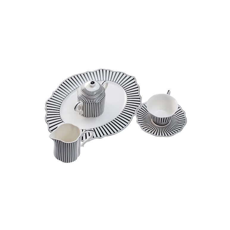 Jenna Clifford Ivory Noir Creamer Black & White