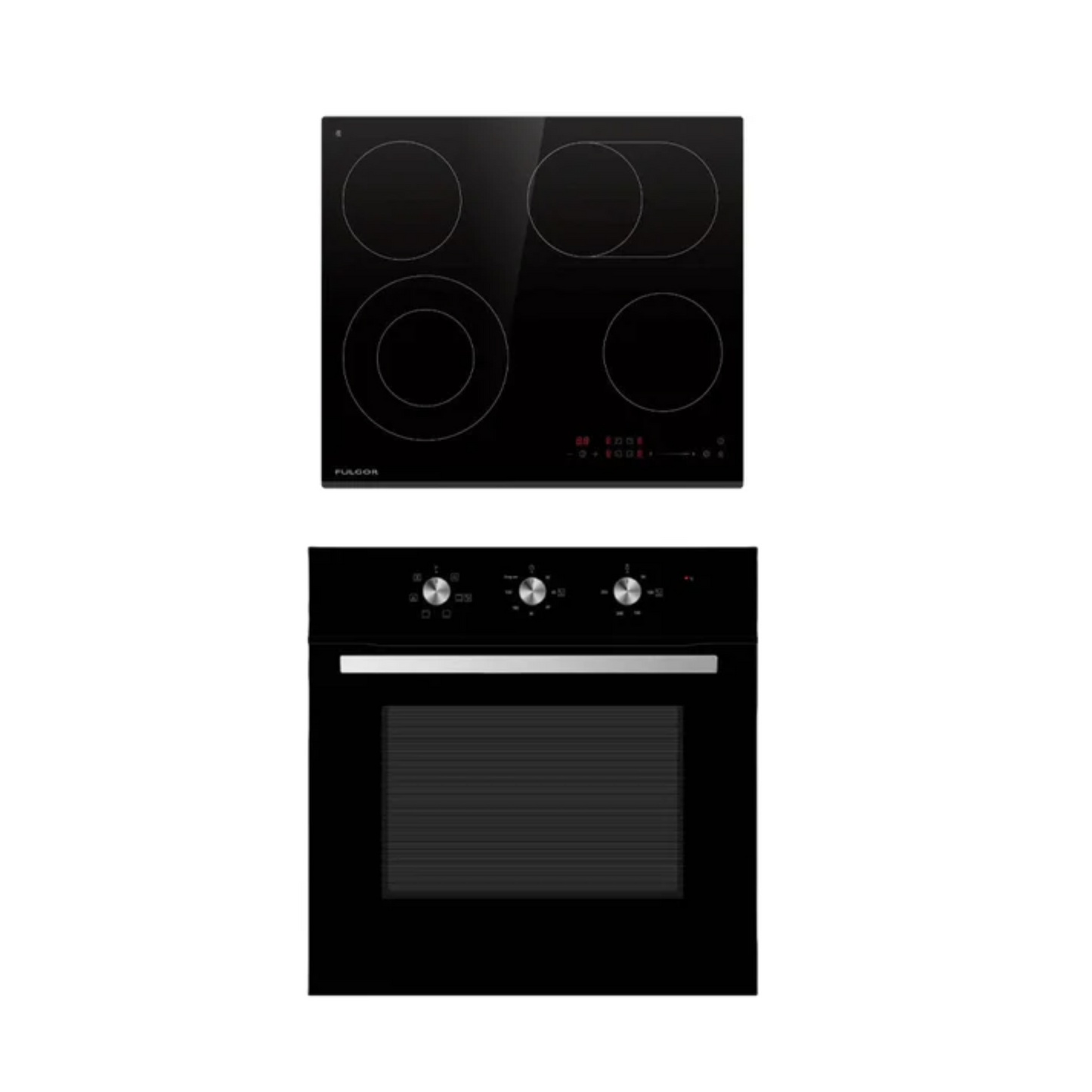 Midea Convection Oven & Ceran Hob Combo Black