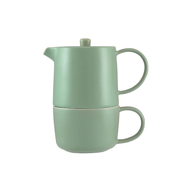 Maxwell & Williams Cafe Life Tea for One With Infuser Seafoam